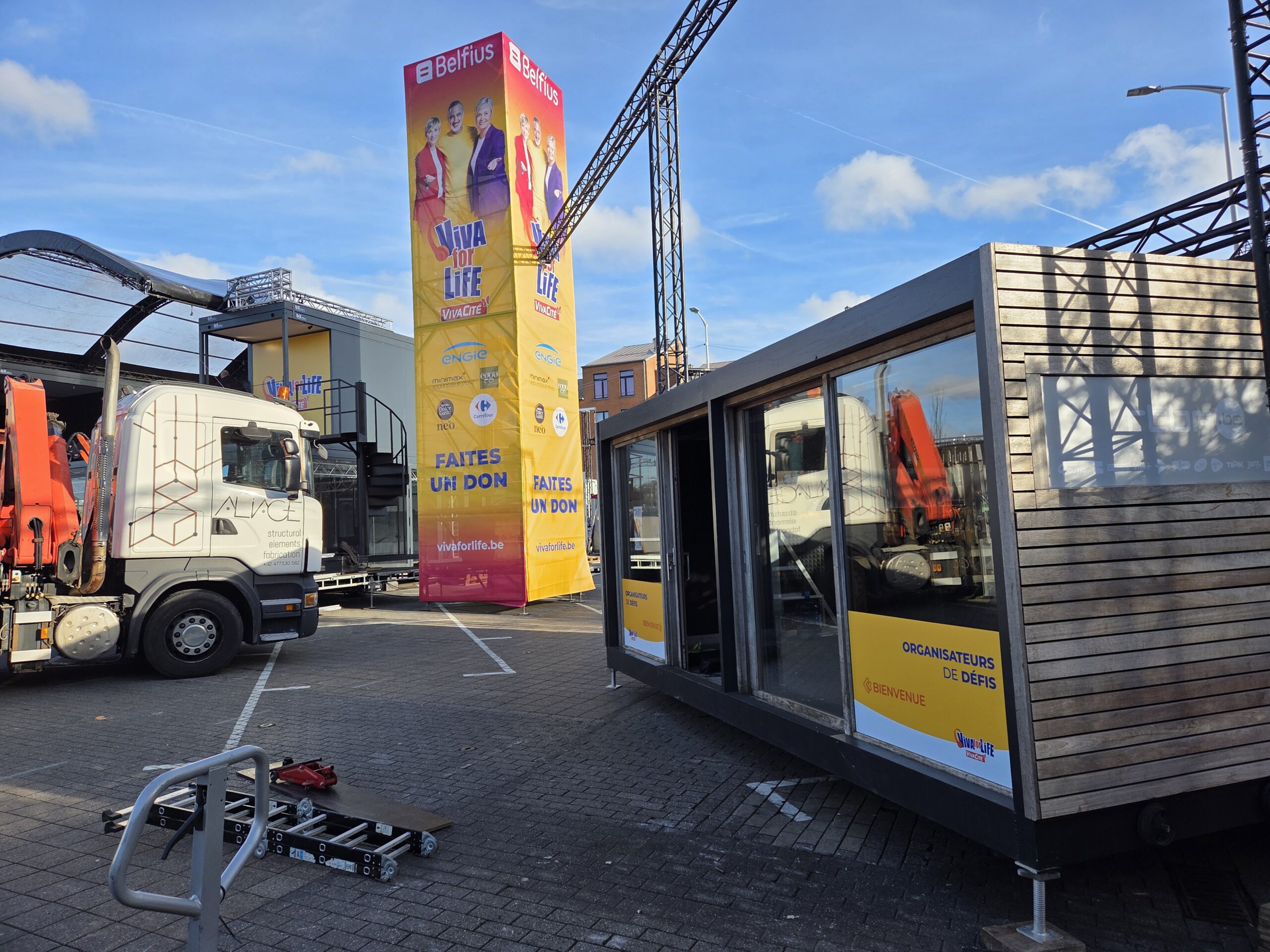 Lettrage sur conteneur